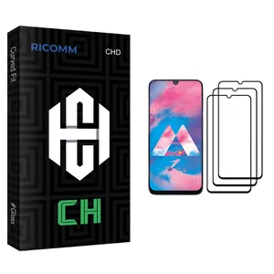 Ricomm CH glass Screen Protector For Samsung Galaxy M30 Pack Of 3