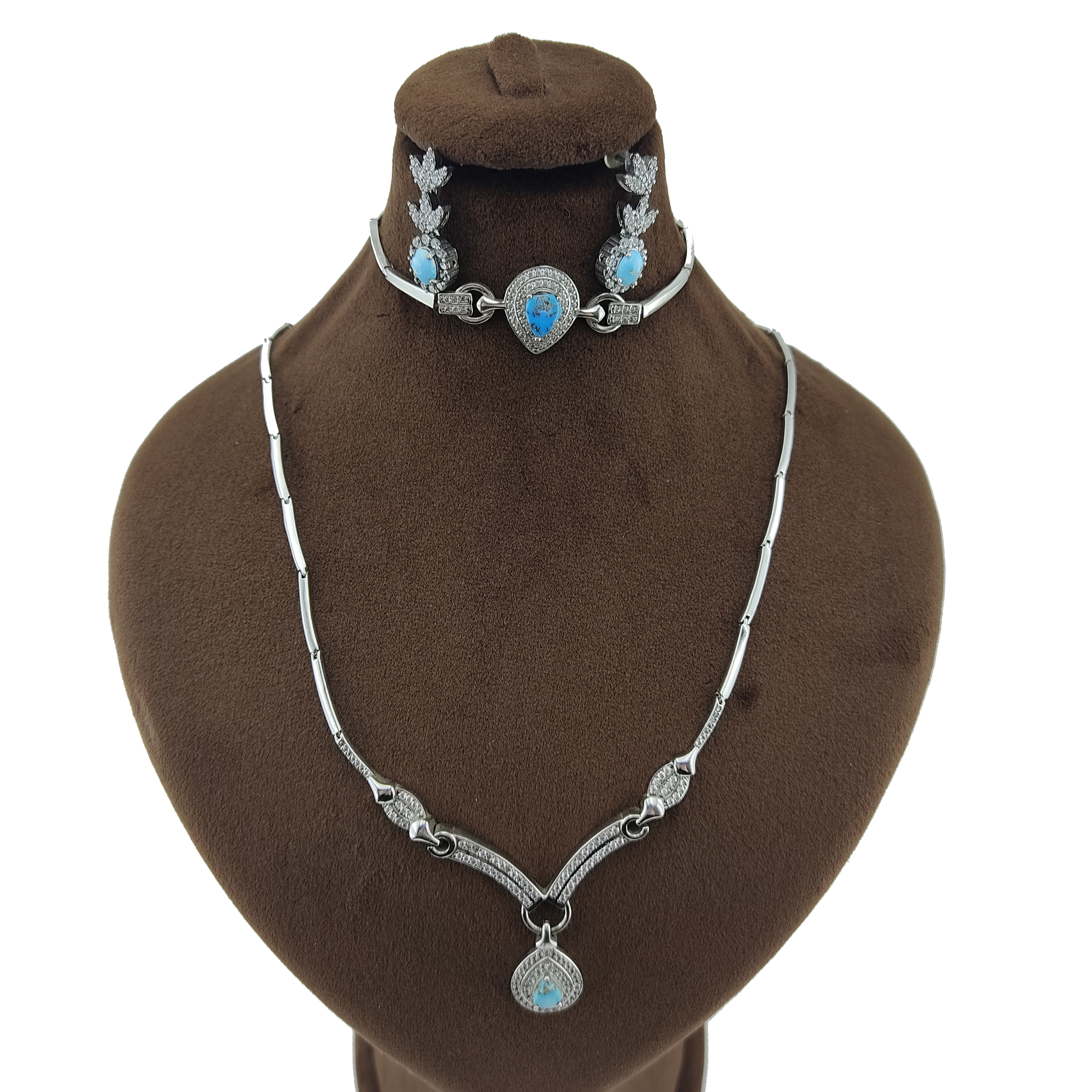 نیم ست نقره زنانه مدل 4036