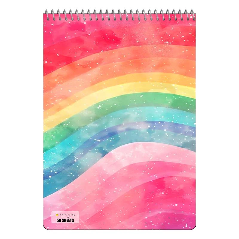 دفتر نقاشی 50 برگ سیمی کارنیکا طرح آبرنگ Water color کد 61004