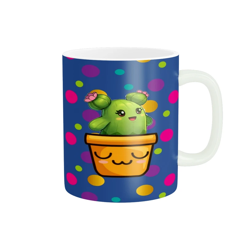 ماگ پادآفرین مدل فانتزی طرح گل کاکتوس کد p9921