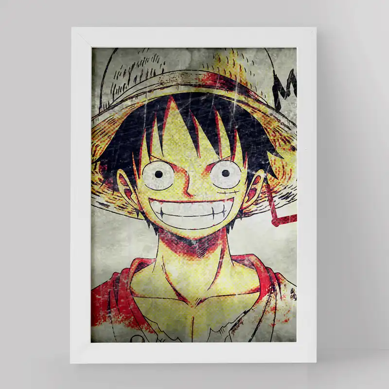 تابلو خندالو مدل لوفی انیمه وان پیس One Piece کد 17294