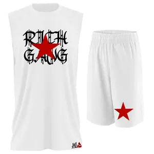 ست تاپ و شلوارک مردانه مدل  Rich Gang کد  TPSM068