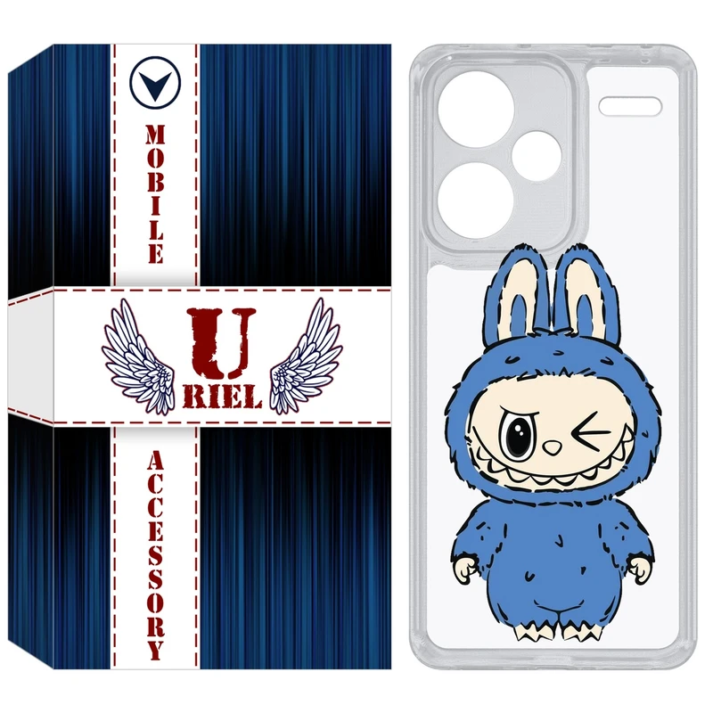 کاور یوریل مدل Clear کد 116 طرح لبوبو Labubu مناسب برای گوشی موبایل شیائومی Redmi Note 13 Pro Plus