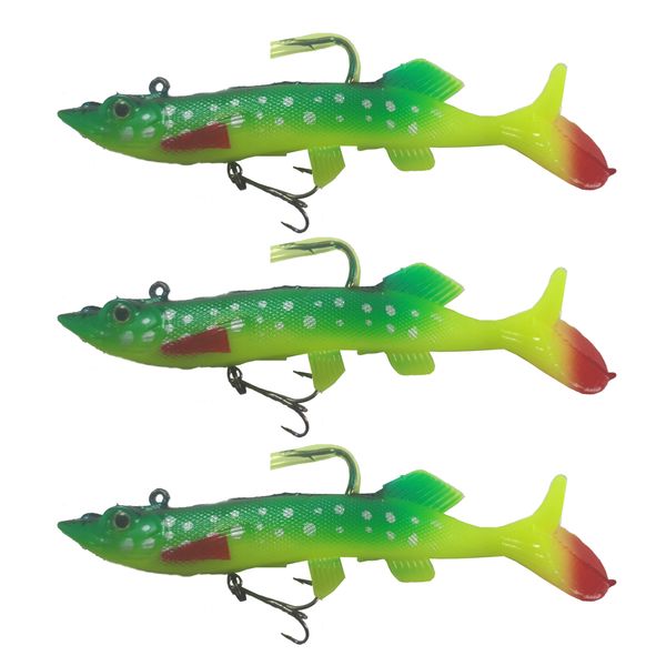 طعمه ماهیگیری کایدا مدل ماهی مصنوعی ژله ای بسته 3 عددی