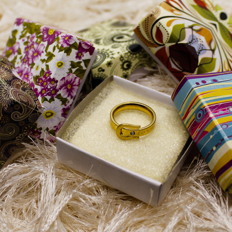 انگشتر زنانه طرح کمربند کد RKH_1083