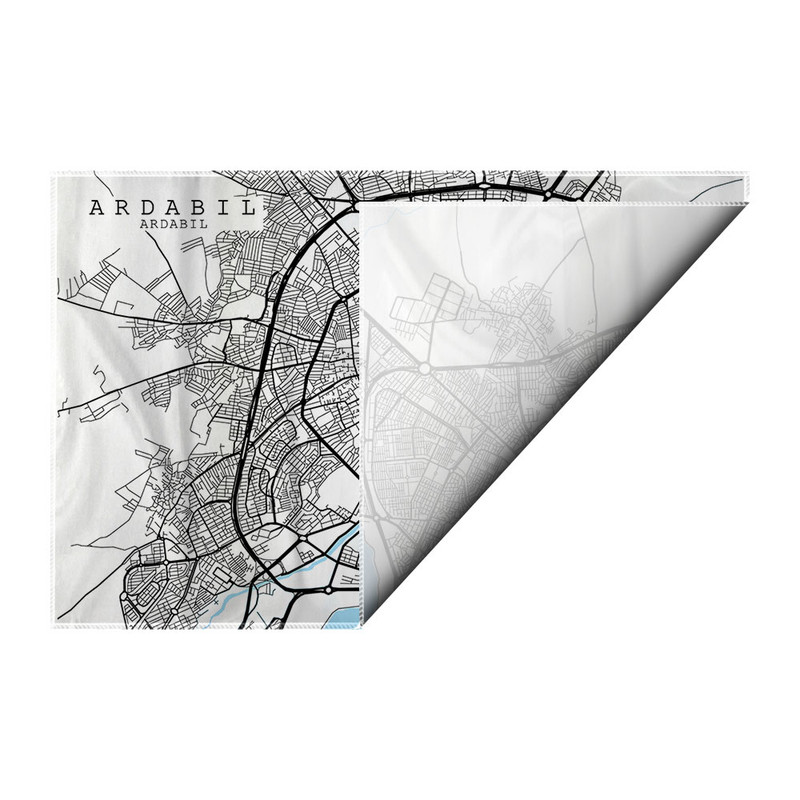کاغذ کادو ترمه طراحان ایده مدل نقشه شهر اردبیل کد map0502 سایز 57x37 سانتی متر