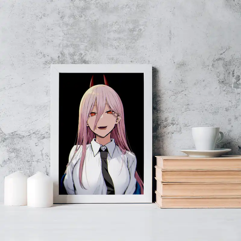 تابلو خندالو مدل پاور انیمه مرد اره ای کد 17904