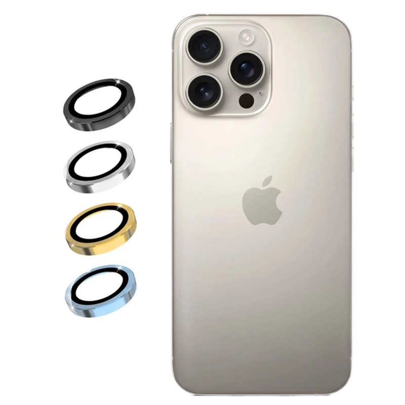 محافظ لنز مدل رینگ مناسب برای گوشی موبایل اپل iPhone 16 pro / 16 pro max