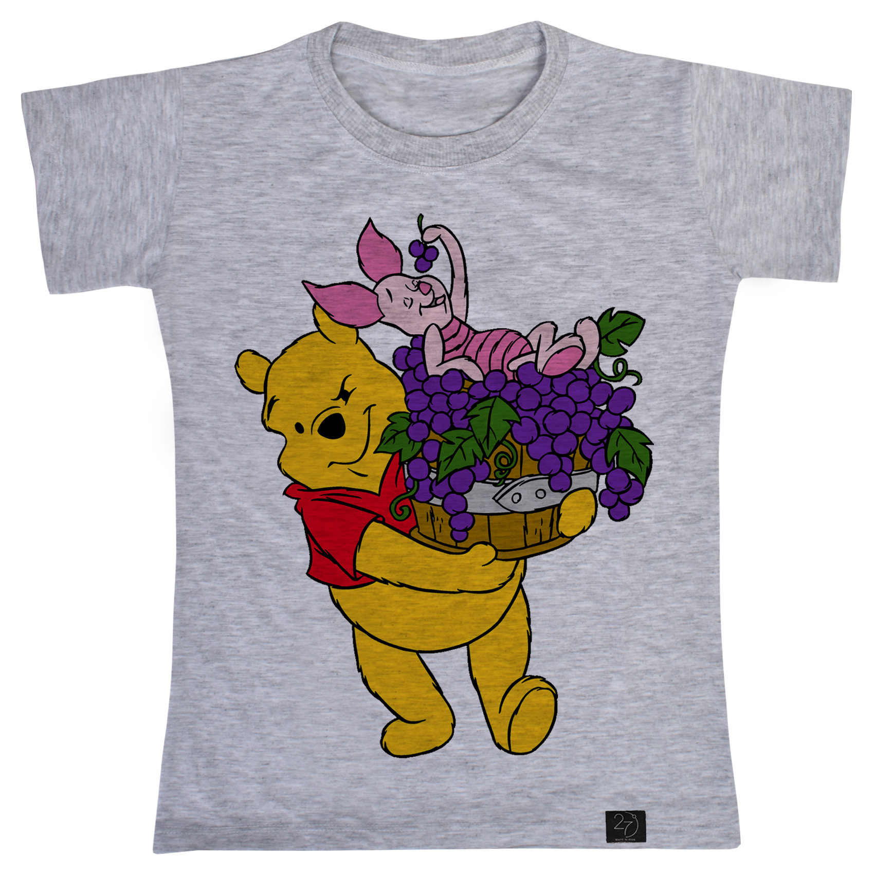 تی شرت آستین کوتاه دخترانه 27 مدل Pooh کد V147