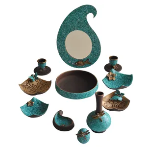 مجموعه ظروف هفت سین 11 پارچه مدل گرانیتی کد 03