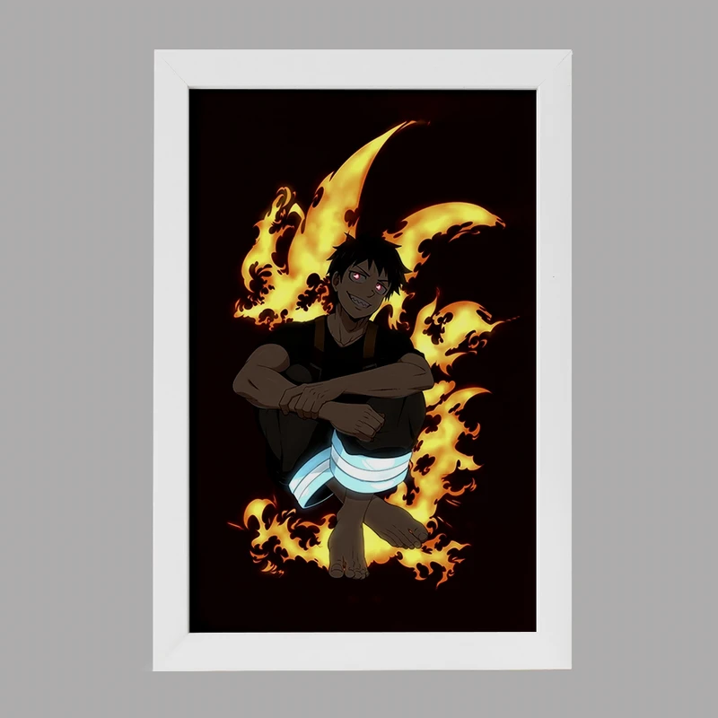 تابلو خندالو مدل شینرا انیمه نیروی آتش کد 32238