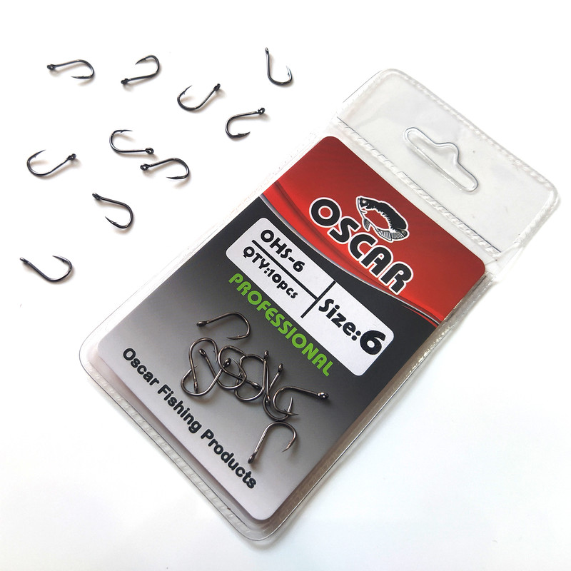 قلاب ماهیگیری اسکار مدل OHS-6 سایز 6 بسته 10 عددی