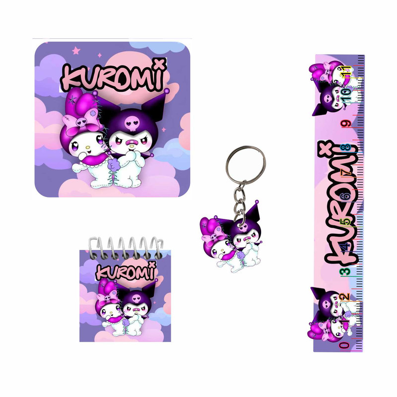 بسته لوازم تحریر مدل کرومی و ملودی 4 بسته 6 عددی