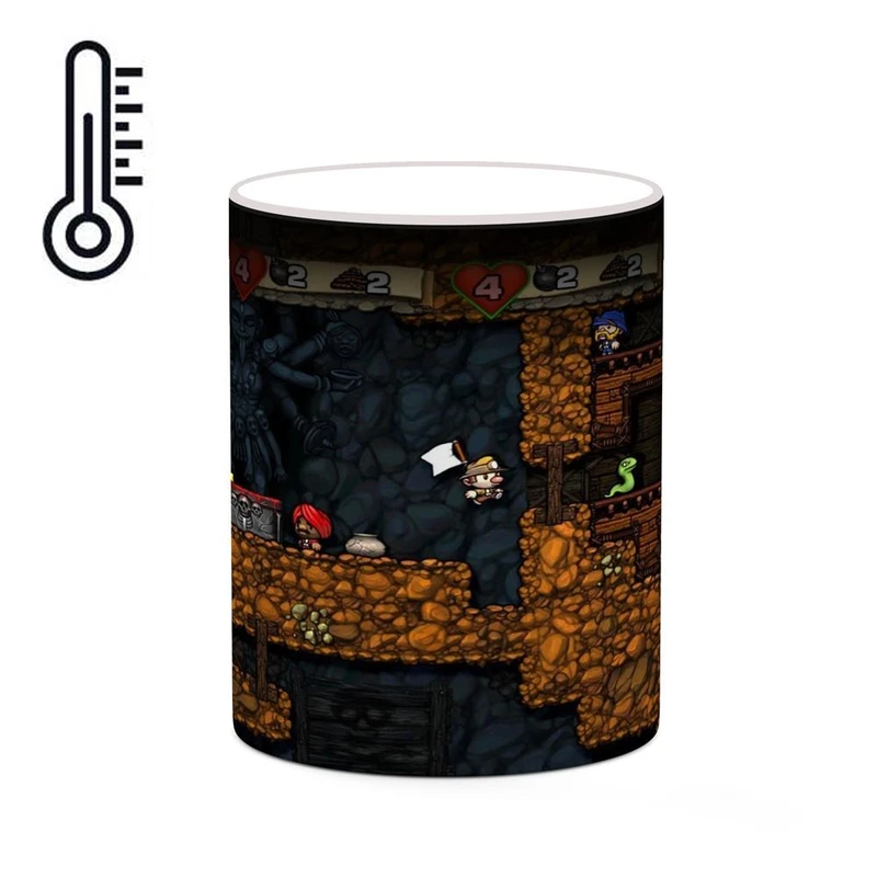 ماگ حرارتی کاکتی مدل بازی Spelunky کد mgh30308