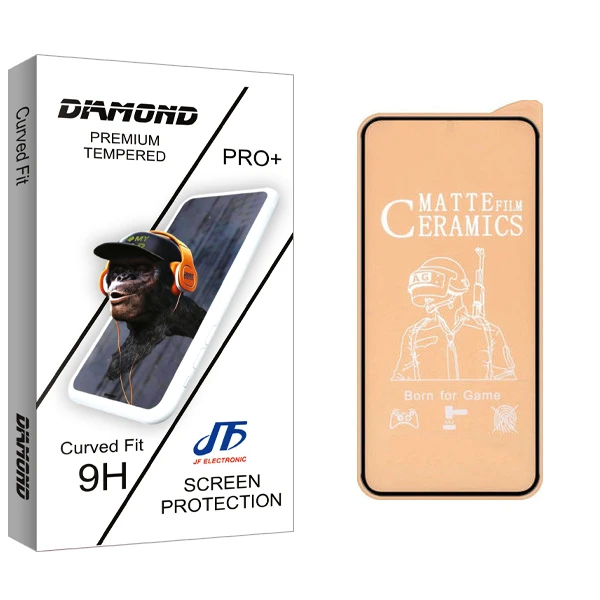 محافظ صفحه نمایش مات جی اف مدل Diamond glass مناسب برای گوشی موبایل شیائومی Redmi Note 9