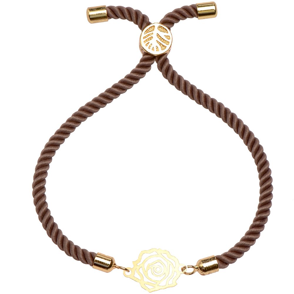 دستبند طلا 18 عیار زنانه کرابو طرح گل مدل Kr1565 -  - 1