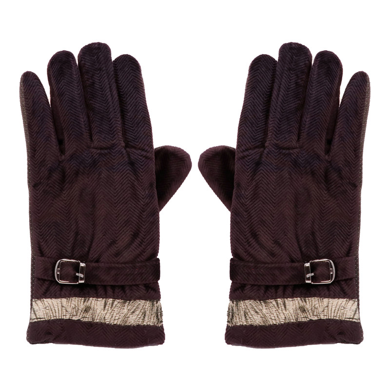 دستکش مردانه مدل VATER رنگ بادمجونی