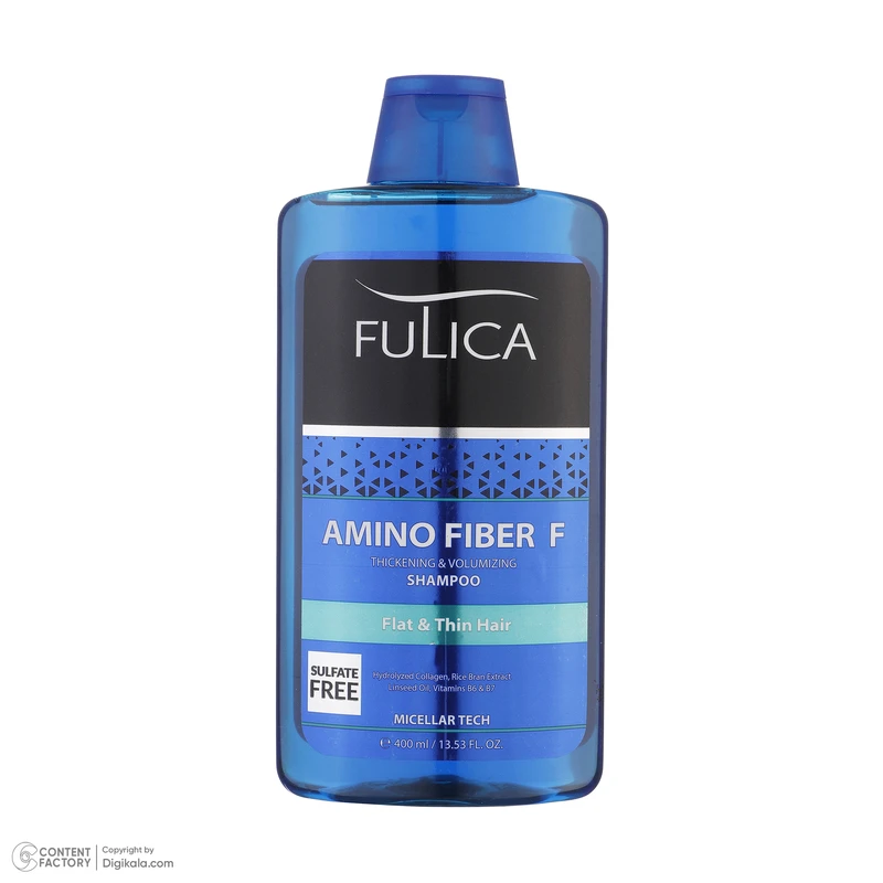 عکس شماره 3 : شامپو تقویت-کننده مو فولیکا مدل amino fiber مناسب موهای نازک حجم 400 میلی-لیتر
