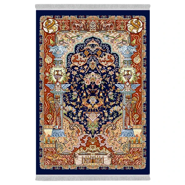 فرش پارچه‌ای دفه مدل فرشینه طرح مدرن کد 847