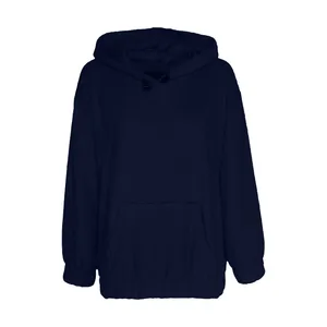 هودی زنانه مانگ مدل تدی رنگ سرمه ای