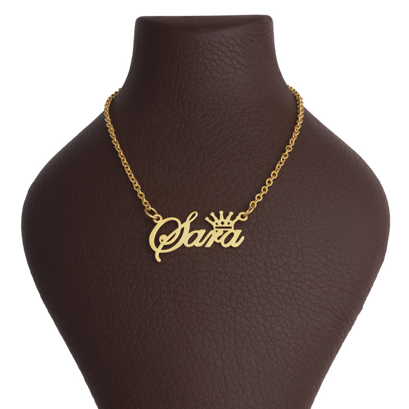 گردنبند طلا 18 عیار زنانه مدل سارا P1085