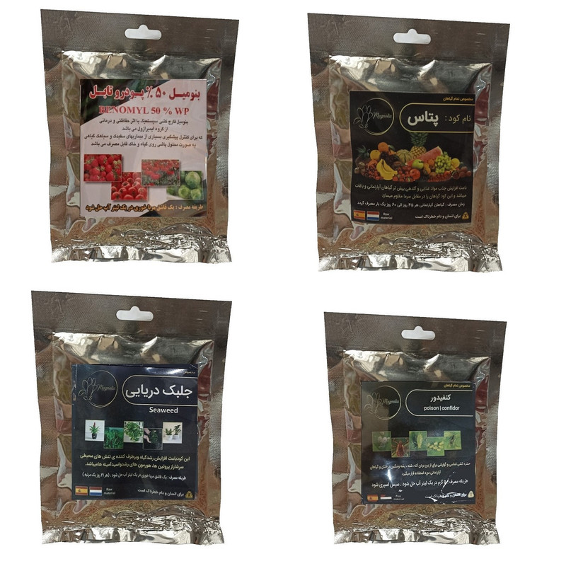 بنومیل و پتاس و جلبک دریایی و کنفیدور مدل raw material وزن 200 گرم