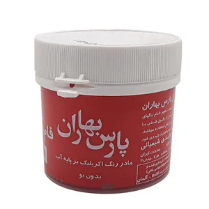 مادر رنگ آکریلیک قرمز پارس بهاران مدل P03 وزن 250 گرم