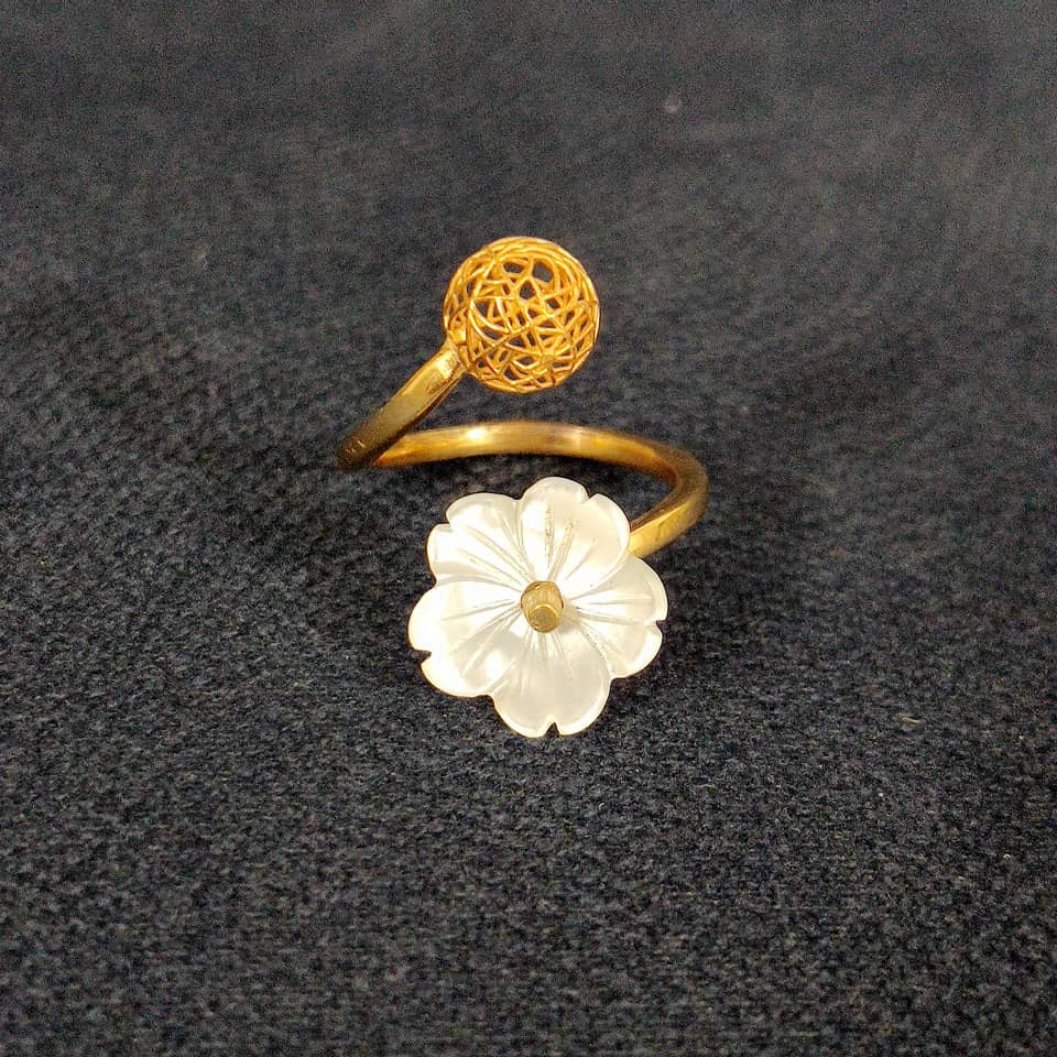  انگشتر طلا 18 عیار زنانه قیراط کد GH182