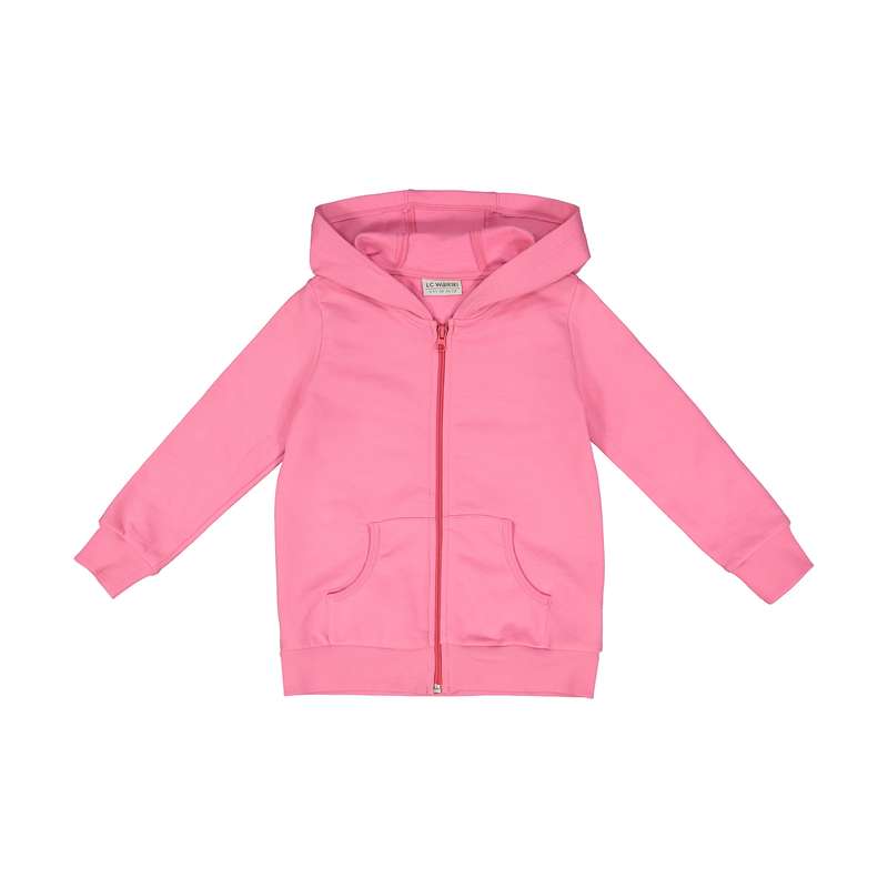 سویشرت دخترانه ال سی وایکیکی مدل 0W34633Z4-DDL-SUGARPINK