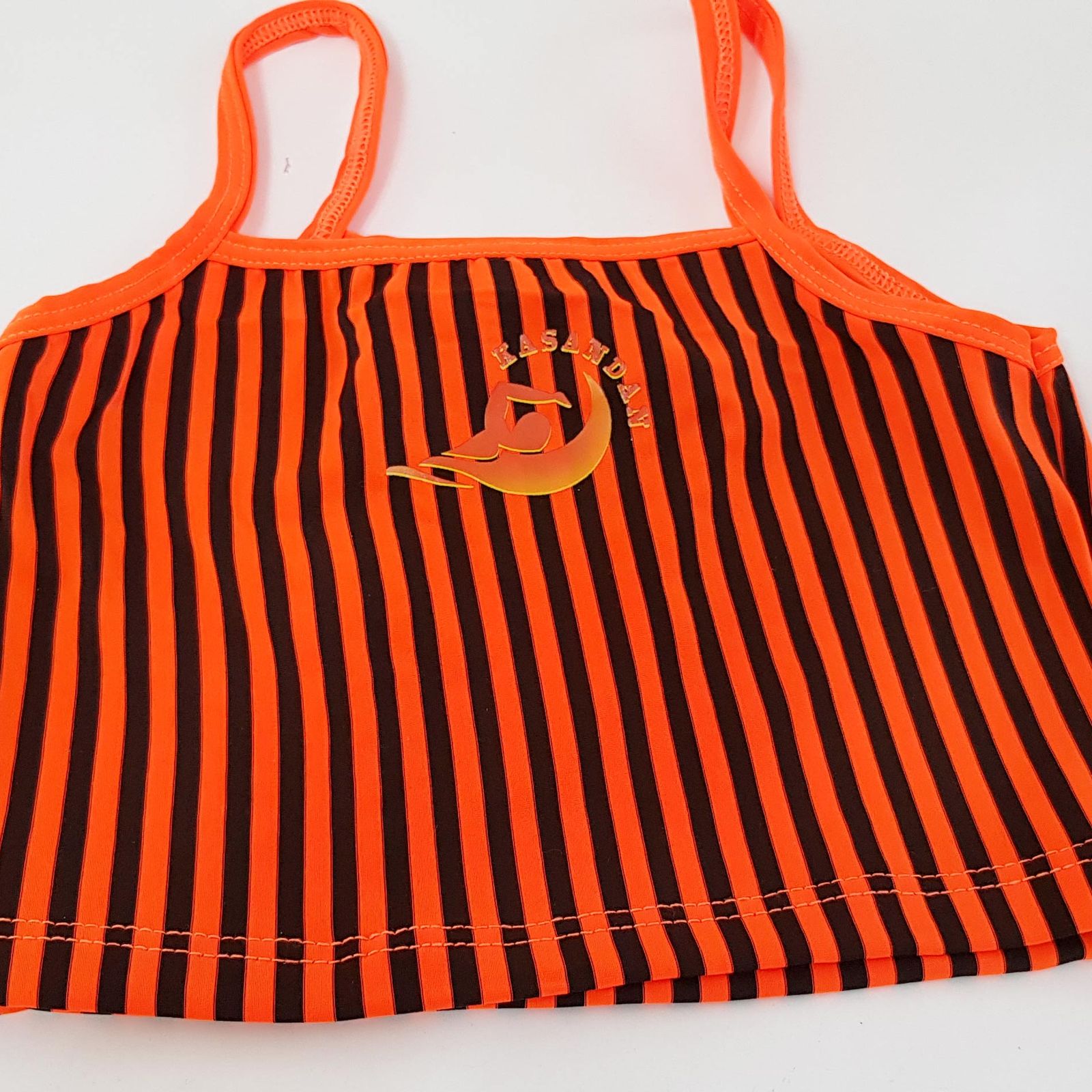 ست 3 تکه مایو دخترانه ماییلدا مدل 4409 رنگ نارنجی - - 6