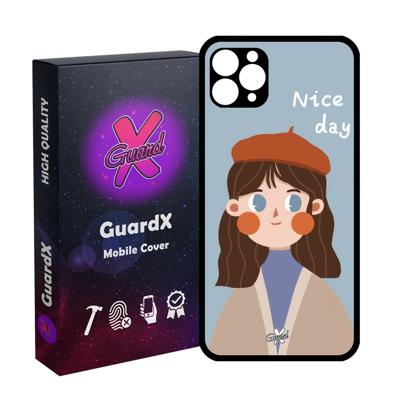 کاور گارد ایکس طرح دختر مدل Glass10628 مناسب برای گوشی موبایل اپل iPhone 11 Pro Max