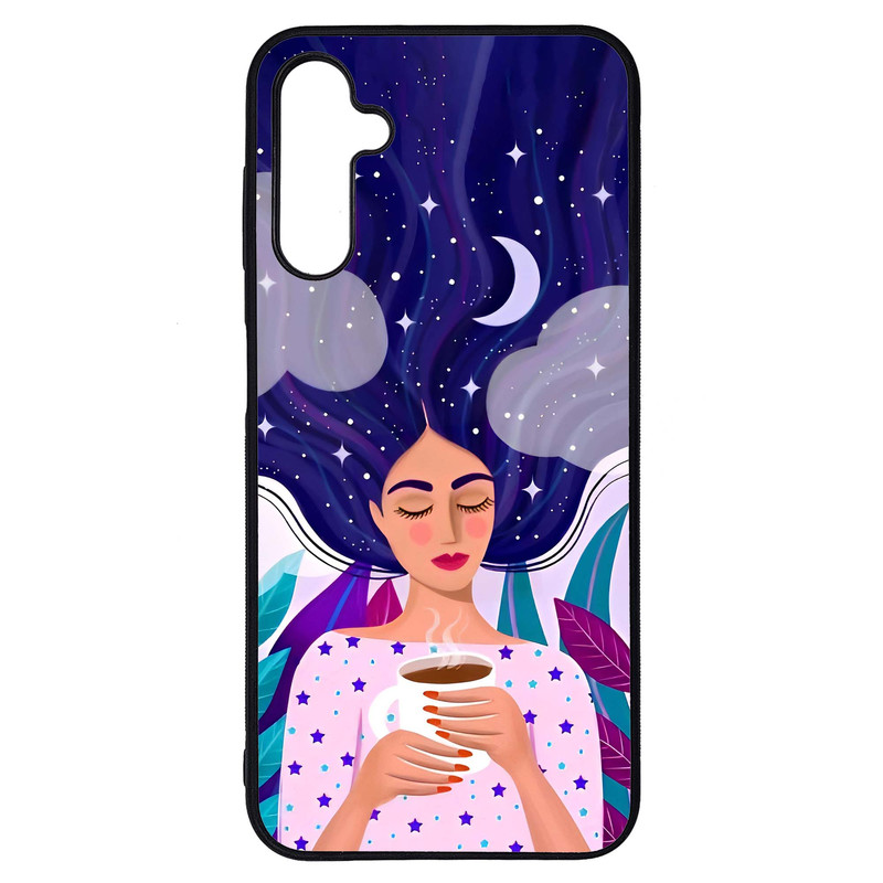 کاور طرح نقاشی دختر کد G-095 مناسب برای گوشی موبایل سامسونگ Galaxy A14 4G / A14 5G      