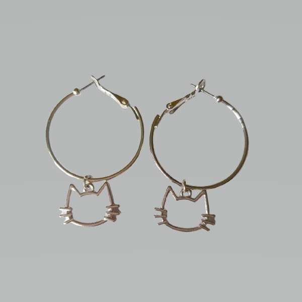 گوشواره دخترانه مدل گربه