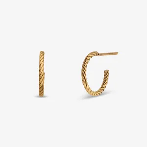 گوشواره میخی طلا 18 عیار زنانه پرسته مدل نیک تاش کد WE636