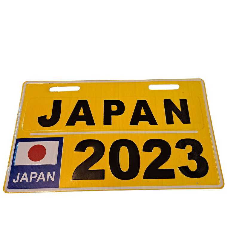پلاک موتور سیکلت کد JAPAN/2023