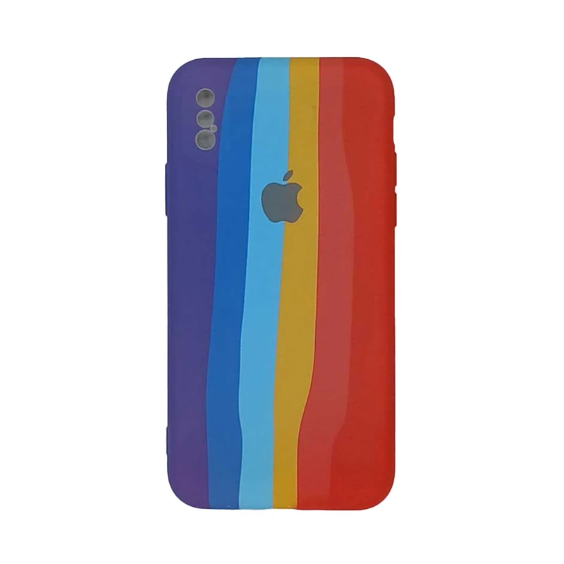 کاورمدل سیلیکونی طرح ابرنگی کد 07 مناسب برای گوشی موبایل اپل iphone  X XS