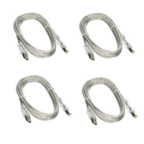 کابل USB پرینتر مدل wbu طول 5 متر بسته 4 عددی
