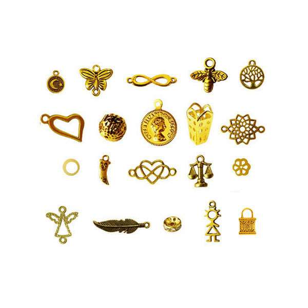 آویز دستبند کد AD 142 مجموعه 20 عددی