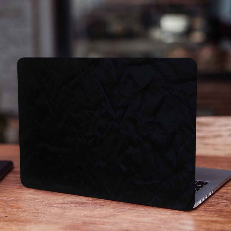 استیکر لپ تاپ طرح paper texture black کد P-889 مناسب برای لپ تاپ 15.6 اینچ