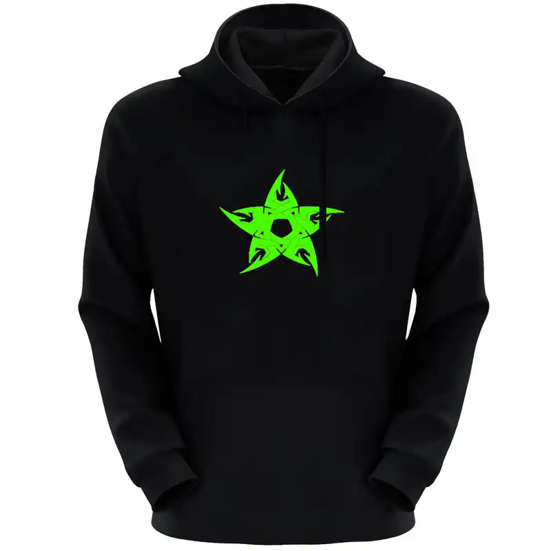 هودی زنانه مدل ستاره E469 رنگ مشکی