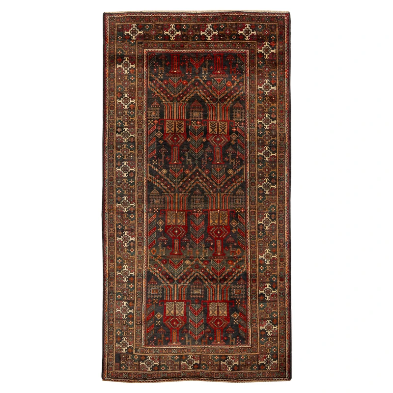 فرش دستبافت دو متری مدل بلوچ 19.33.1858