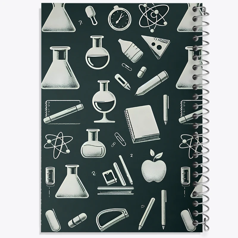 دفتر شطرنجی 50 برگ خندالو طرح شیمی کد N5939