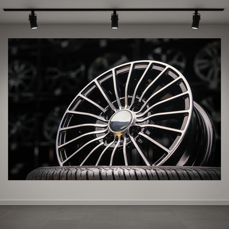 تابلو بوم طرح مخمل رینگ ماشین مدل اسپرت کد AR3059848