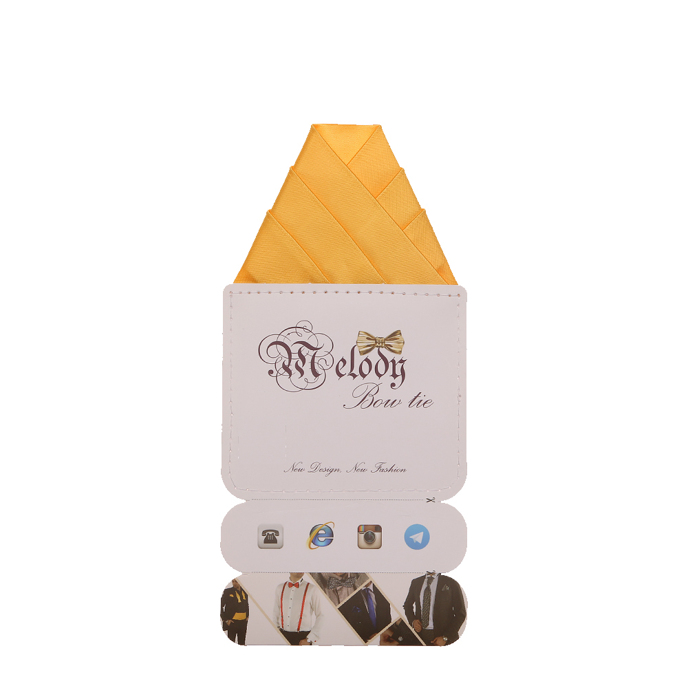 دستمال جیب مردانه ملودی مدل PS5107MSOyllw