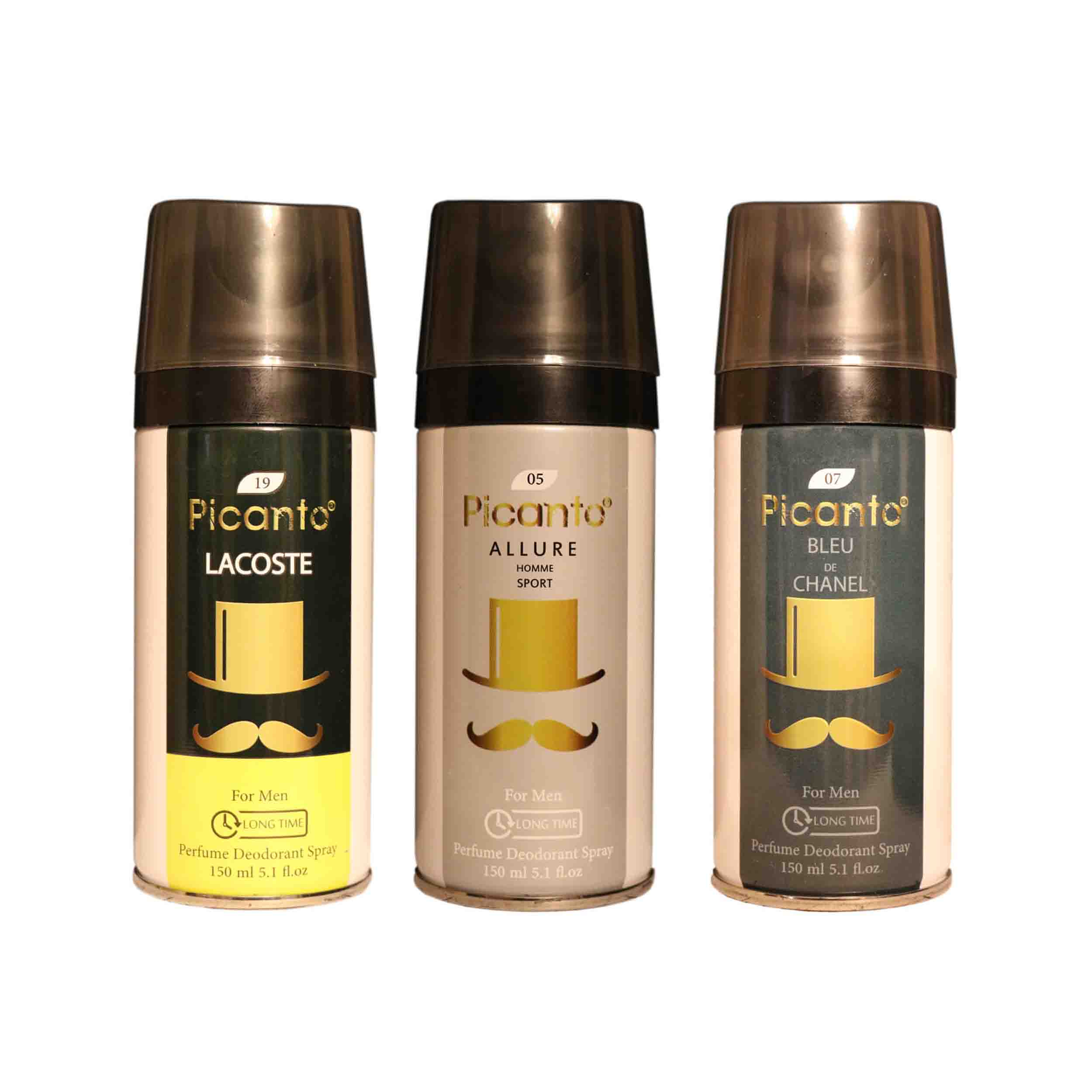 اسپری خوشبو کننده بدن مردانه پیکانتو مدل P40 حجم 150 میلی لیتر مجموعه 3 عددی
