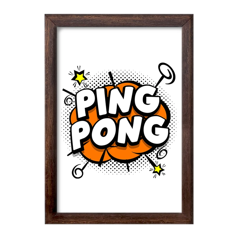 تابلو خندالو طرح پینگ پنگ Ping Pong کد 27994