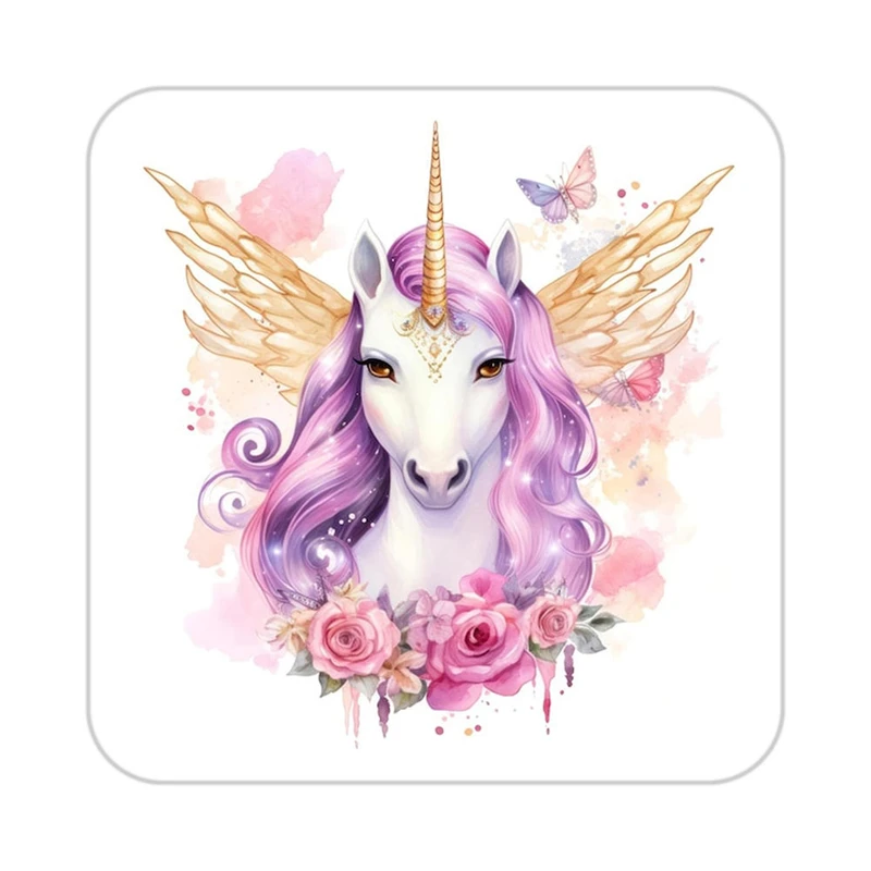 زیر لیوانی کاکتی طرح اسب تک شاخ و یونیکورن مدل mp32890