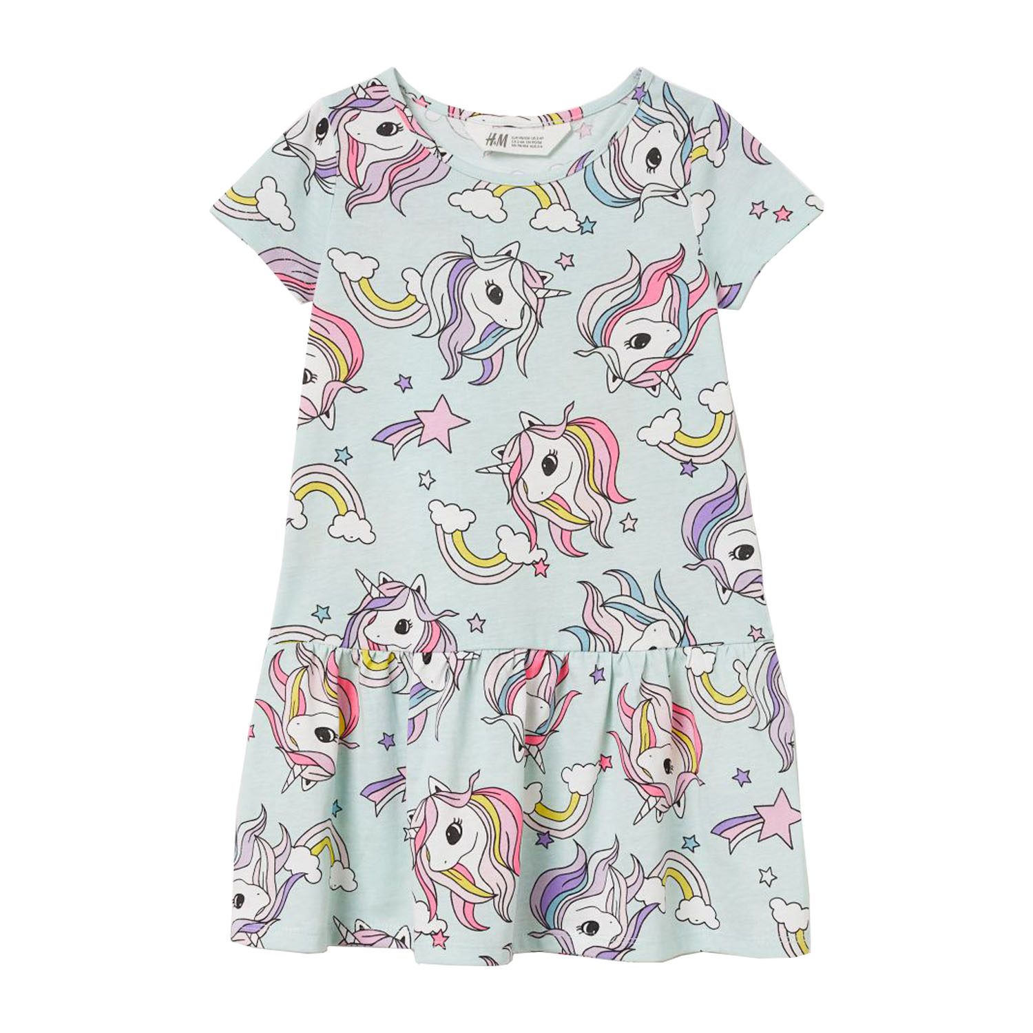 پیراهن دخترانه اچ اند ام مدل UNICORN HS