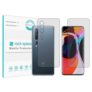 Rockspace transparent screen protector HyGEL model suitable for Xiaomi Mi 10 mobile phone with back protector