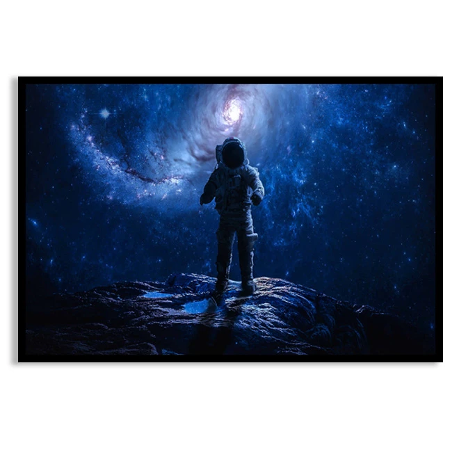 تابلو نوری بکلیت  طرح فضانورد و کهکشان مدل B-D1033